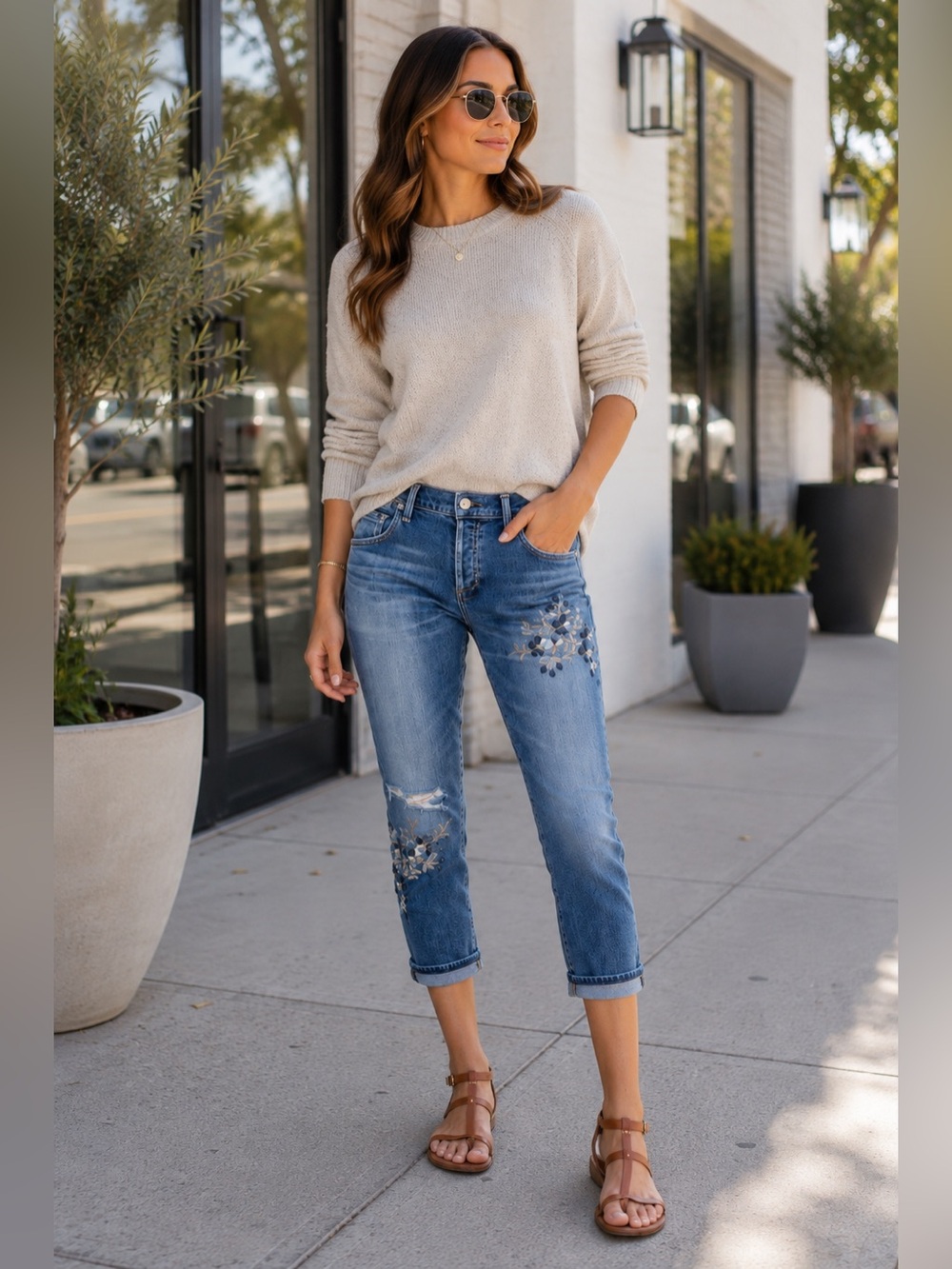 Citizens of Humanity Jeans Emerson Slim Boyfriend Floral